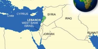 Liibanon kaardil